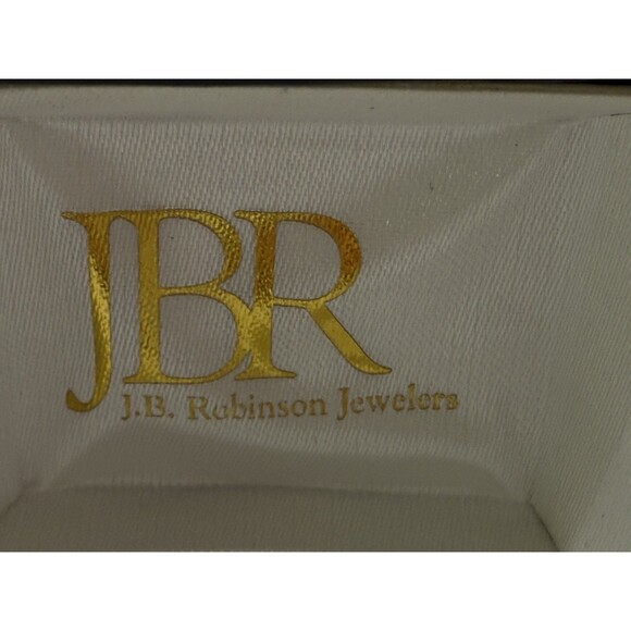 Signed JWBR 925 Sterling Silver Stud Earrings With White & Blue Diamonds New - Picture 6 of 13